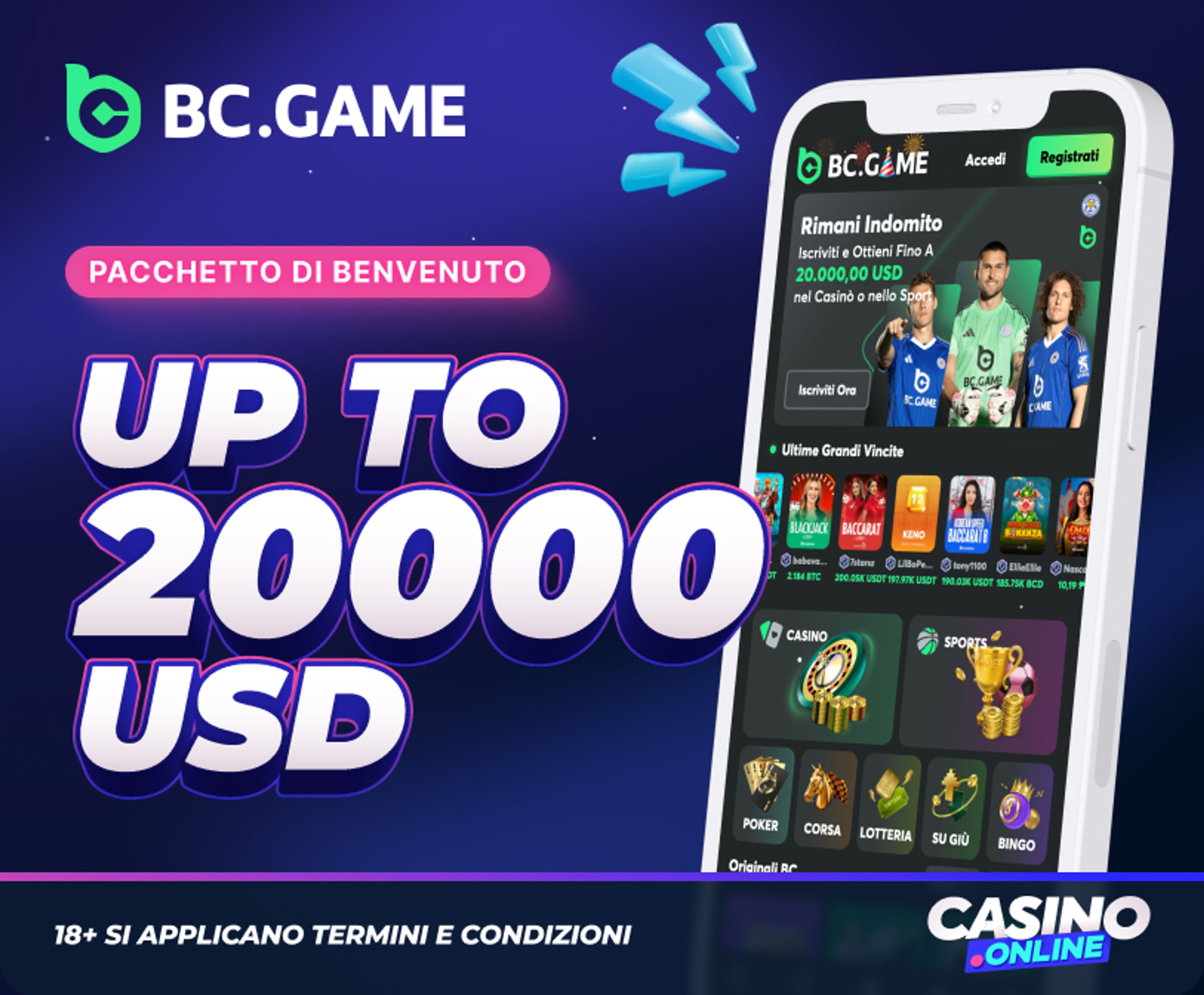 Bc.Game Casino Bonus Benvenuto